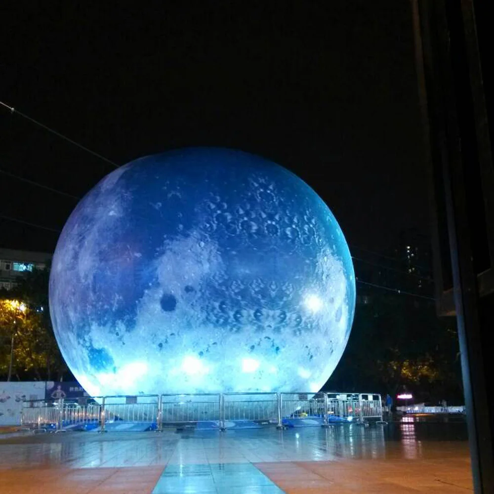 Led Balloon Light - 巨大なインフレータブルブルームーンボール LED ライト PVC 気密惑星バルーンイベントパーティーショーステージ装飾屋外おもちゃ