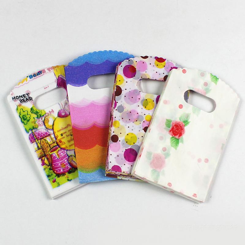 カラフルなプリントプラスチックジュエリーギフトバッグ、ショッ - Event Party Shop のレビューと価格