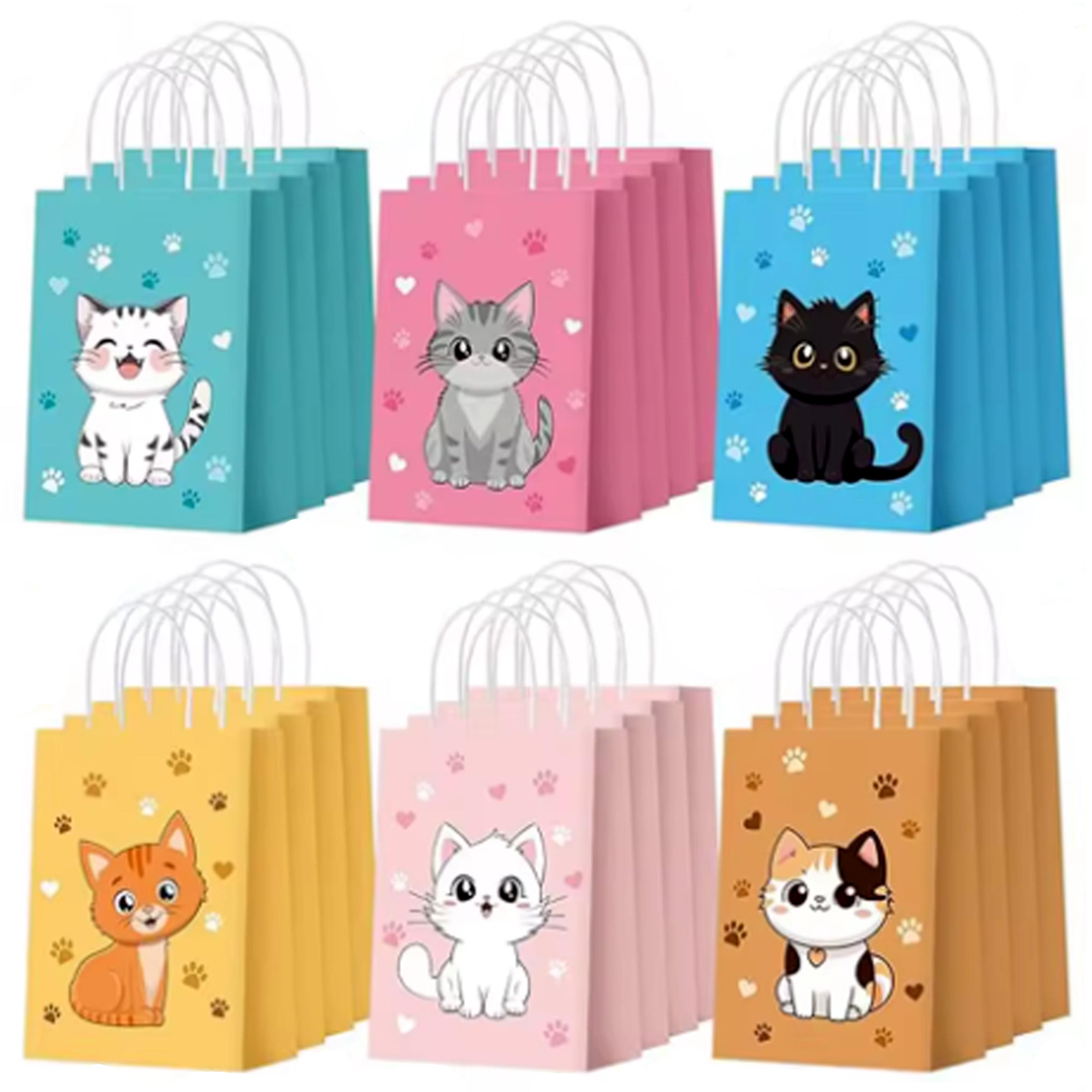 6-48 個のカラフルな漫画猫プリント紙キャンディショッピン - Event Party Shop のレビューと価格