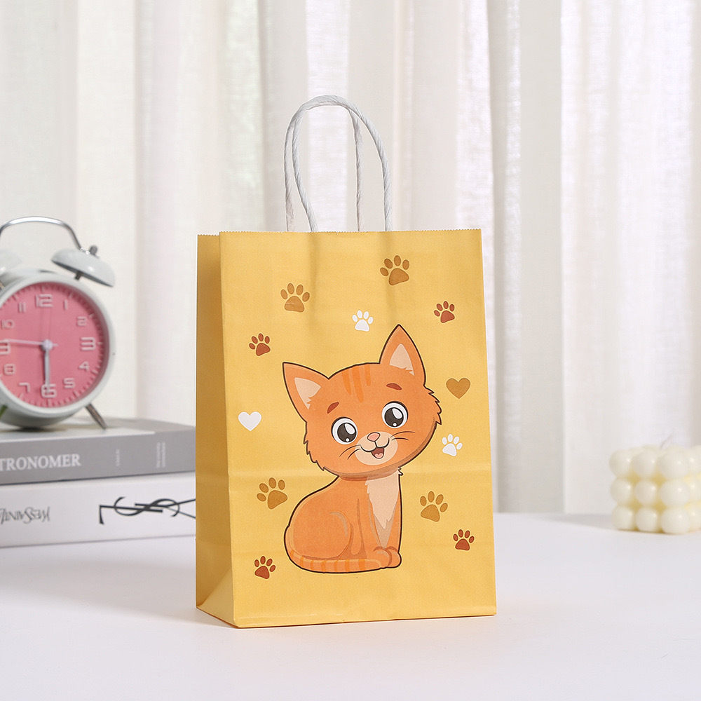 6-48 個のカラフルな漫画猫プリント紙キャンディショッピン - Event Party Shop のレビューと価格