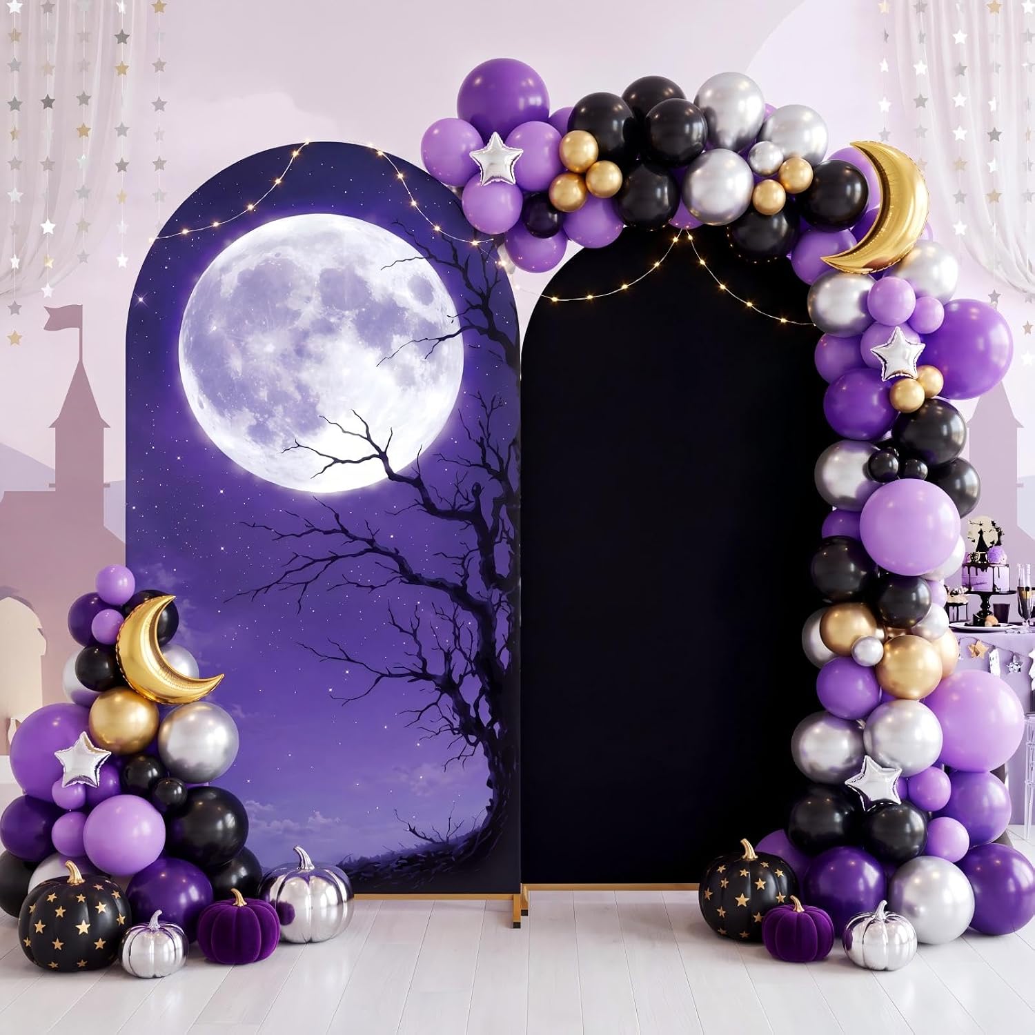 カスタム2面ハロウィンホリデーファミリーパーティーバナーアー - Dessert Table Backdrop のレビューと価格