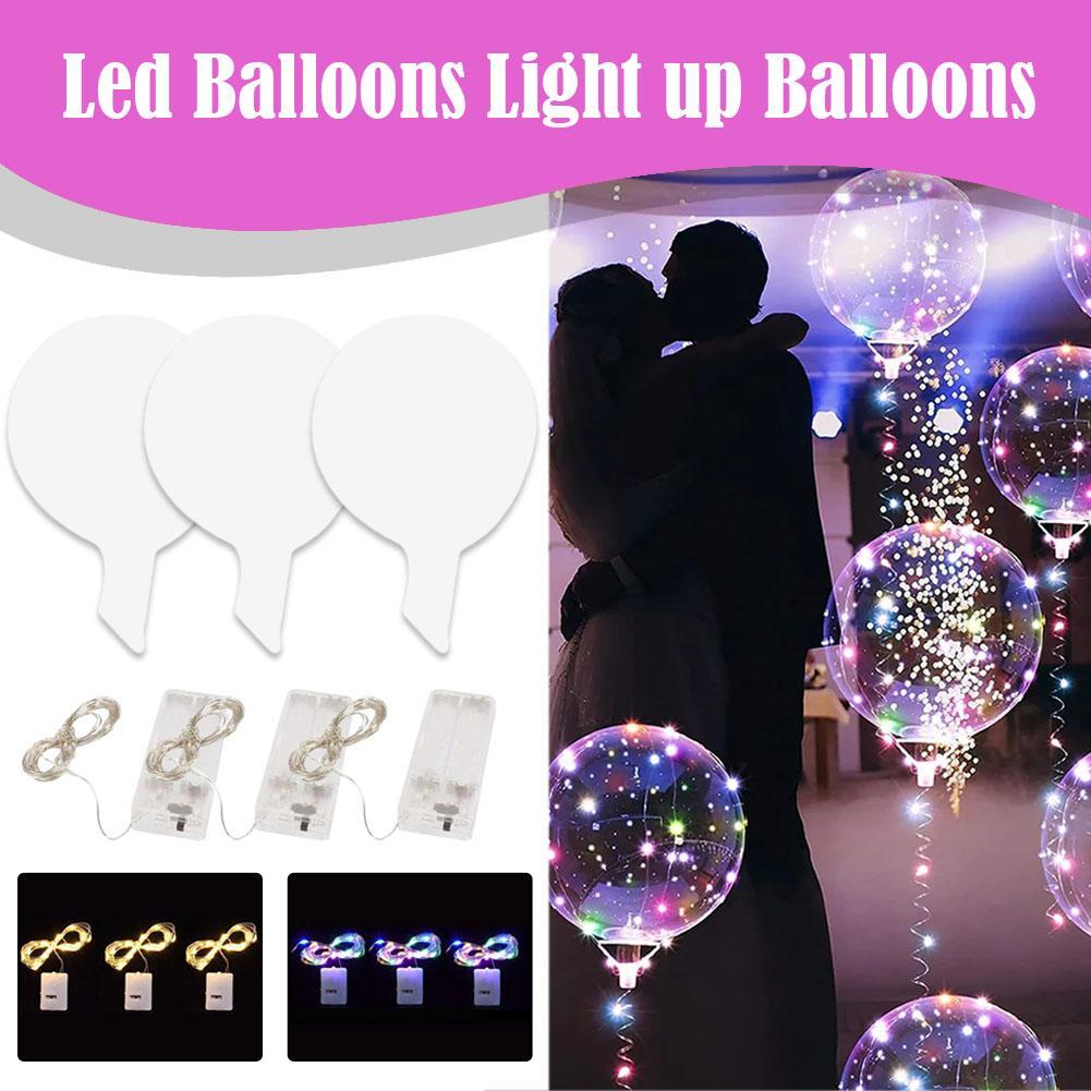 3 個の LED バルーン ライトアップバルーン 発光ボブル - Led Balloon Light のレビューと価格