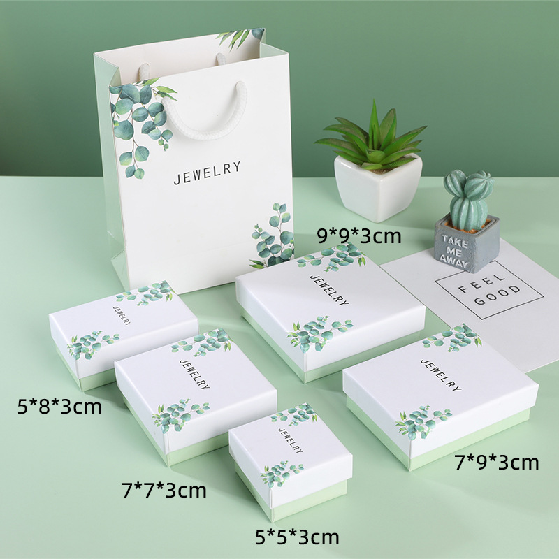 クリエイティブな小さなフレッシュリーフジュエリー店リングイヤ - Event Party Shop のレビューと価格