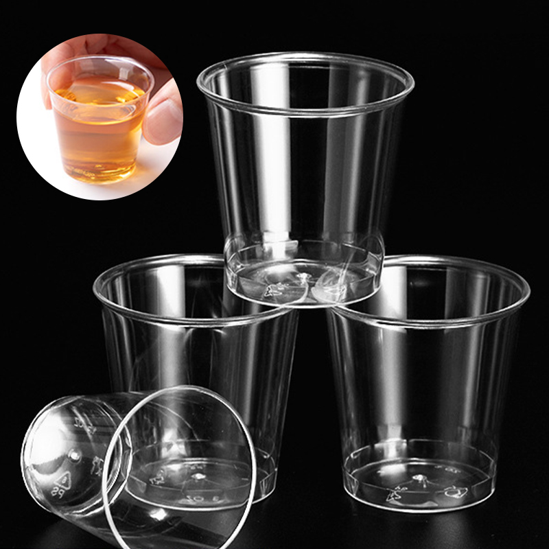 50個入り ミニクリアプラスチック使い捨てパーティーショット - Plastic Cup 50Pcs のレビューと価格
