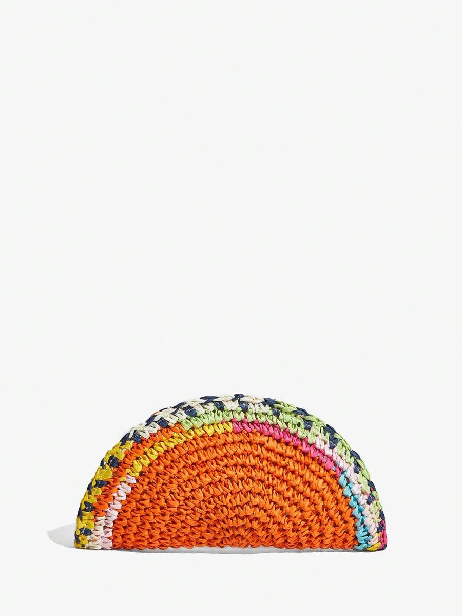 レディース、女性用クラッチバッグ、ストローバッグ、カラフルな - Paper Straw Color のレビューと価格