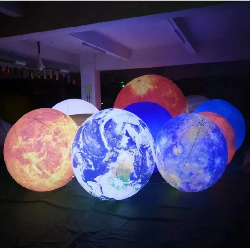 巨大なインフレータブルブルームーンボール LED ライト P - Led Balloon Light のレビューと価格