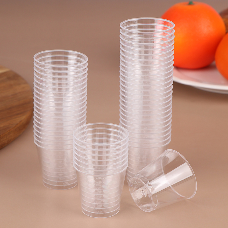 50 個 30 ミリリットル使い捨てミニクリアプラスチックカ - Plastic Cup 50Pcs のレビューと価格