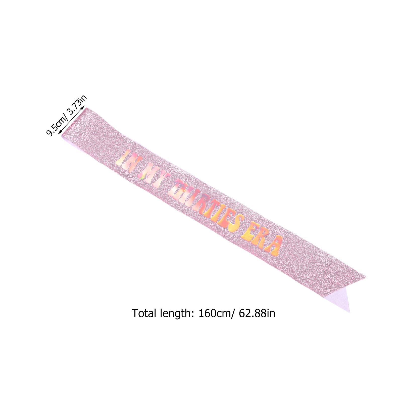 30代向け誕生日サッシュ（女性用）グリッター虹色ショルダース - Birthday Sash Glitter のレビューと価格