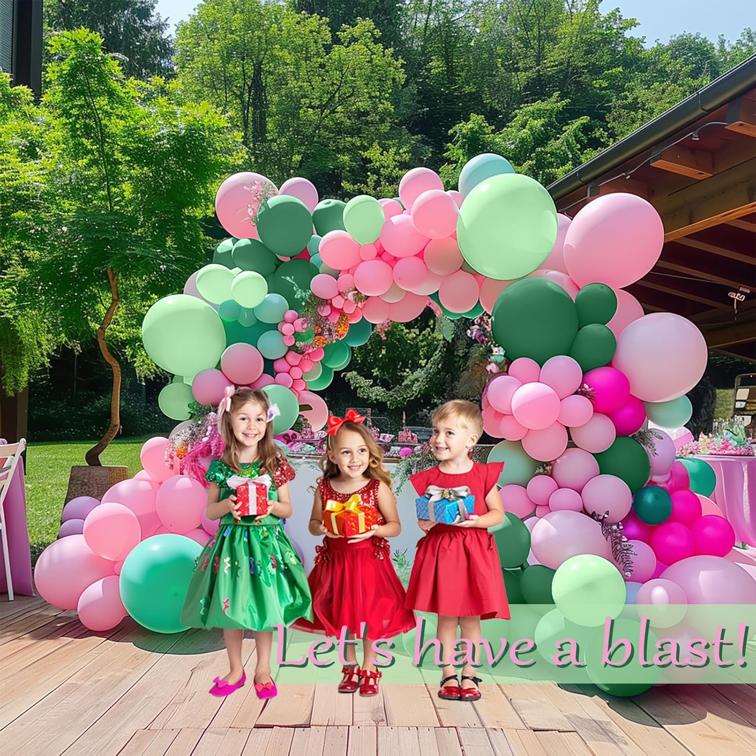 107個入り ホットピンク グリーン バルーン ガーランド  - Balloon Arch Kit のレビューと価格