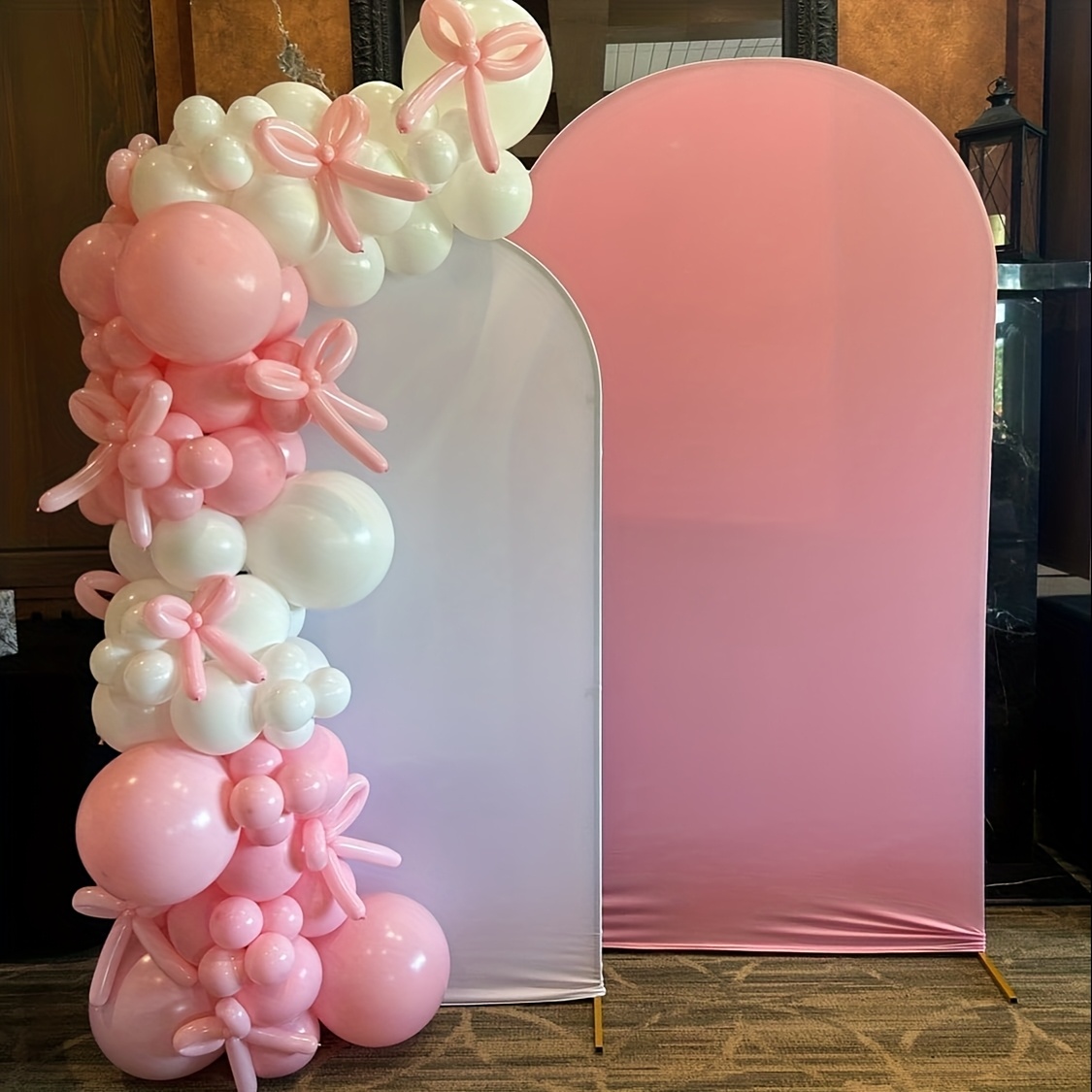141個入りピンクのリボンバルーンアーチセット、プリンセスパ - Balloon Arch Kit のレビューと価格